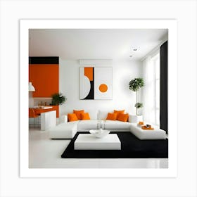 Modern Living Room 1 Art Print