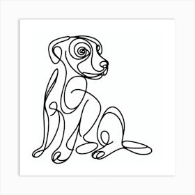 Dog Picasso style 2 Art Print