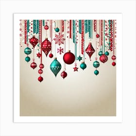 Christmas Ornaments 96 Art Print