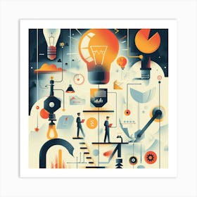 Business Concept Illustration Art Print