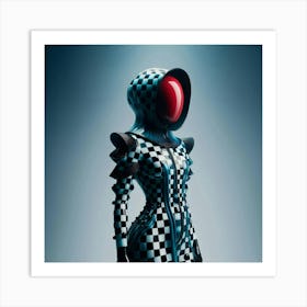 Checkered Suit Art Print