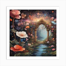 Fairy Garden 1 Art Print