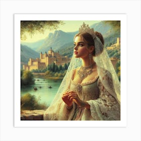 Princess In A Castle Art Print