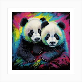 Panda Bears Art Print