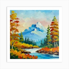 Autumn River Art Print