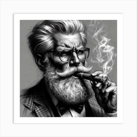 Smoke like a boss Art Print