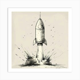 Rocket Launch 2 Art Print