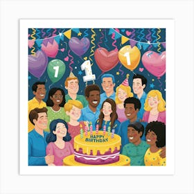 Birthday Party Art Print