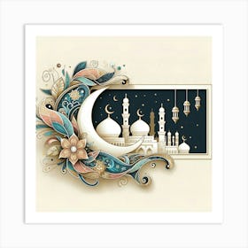 Muslim Greeting Card 11 Art Print