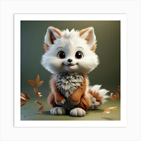 Cute Fox 64 Art Print