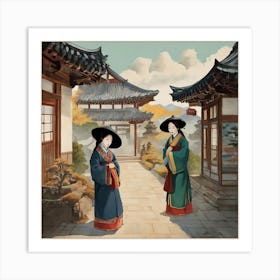 Korean Women Art Print