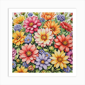 Daisies Art Print