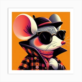 Mouse In A Hat Art Print