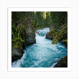 Blue River Art Print