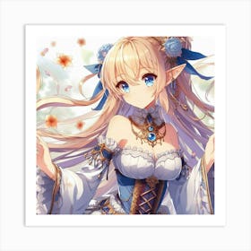 Anime Girl 12 Art Print