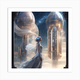 Futuristic Fantasy Art Print