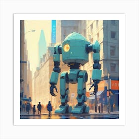 Robot City 12 Art Print