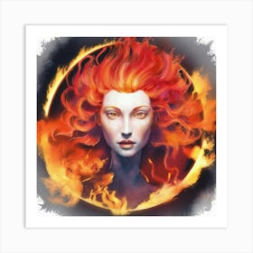 Flames Of Fire Art Print