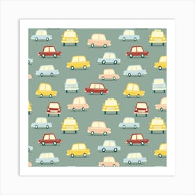 Vintage Cars Art Print