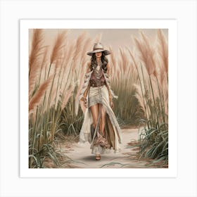 A Captivating And Dreamy Illustration Of A Fashion P D 8fwmqgc225gphovwcg Mtnsseqqq7yi35qmrsizqw Art Print