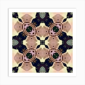 Watercolor Abstraction Mandala Art Print