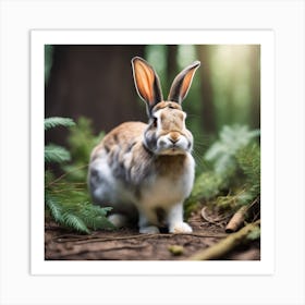 Rabbit In The Forest 138 Art Print