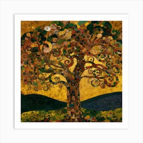 Gustav Klimt "Tree of Life," 3 Art Print