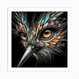 gloomy bird Art Print