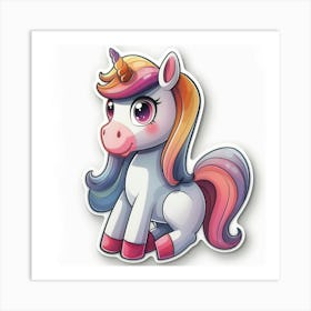 Unicorn Sticker 86 Art Print