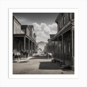 Old West Town 30 Art Print