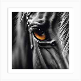 Eye Of A Horse 30 Art Print