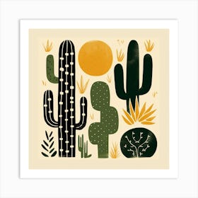 Cactus Illustration Art 78 Art Print