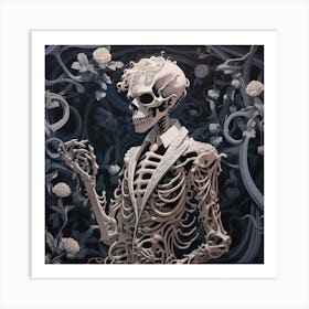 Skeleton 4 Art Print