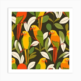 Parrots 2 Art Print