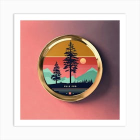 Badge Lo Fi Music With Minimalist Design 2 Art Print