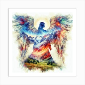 Mountain Angel Art Print