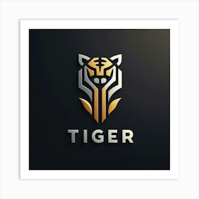 Tiger Logo Design Art Print