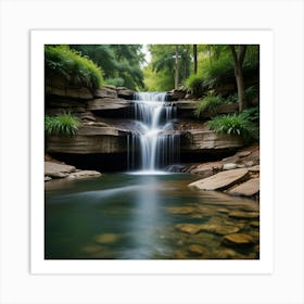 Default Create Unique Design Of Water Fall 2 Art Print