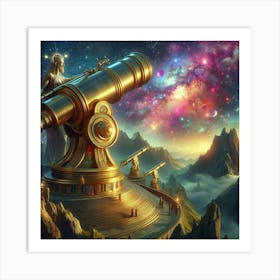 Astronomy paintings art print Art Print