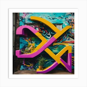 Graffiti - Graffiti Stock Videos & Royalty-Free Footage Art Print