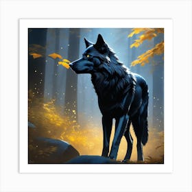 Golden Forest Art Print