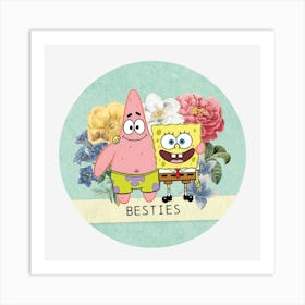 Spongebob Squarepants Besties Art Print