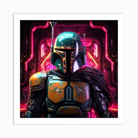 Star Wars Boba Fett Art Print