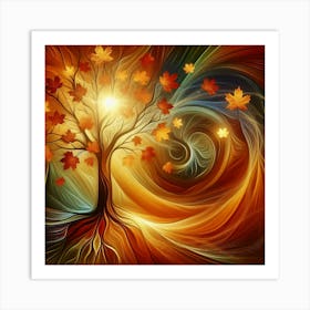 Autumn Tree Art Print