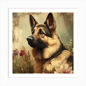 German Shepherd Art Print