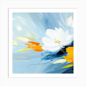 Abstract Flower Painting Art Print