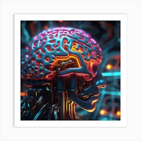 Brain Of The Future 5 Art Print