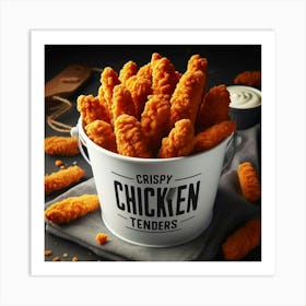 Crispy Chicken Tenders Art Print