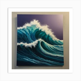 Default Create Unique Design Of Ocean Waves 3 Art Print