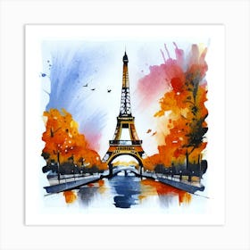 Paris Eiffel Tower 1 Art Print